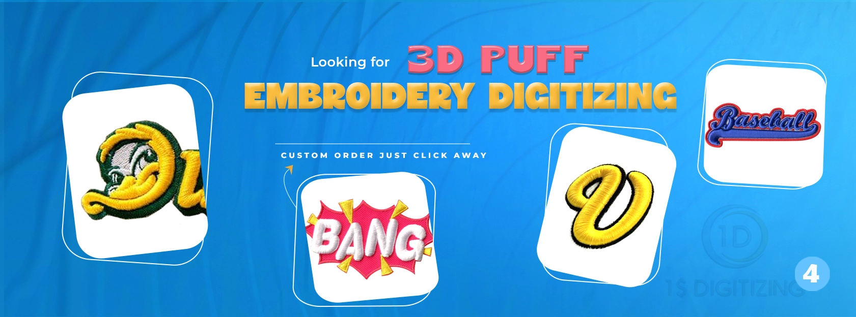 3D Puff Embroidery Digitizing